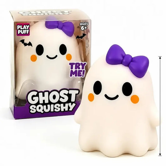 Ghost Stress-Relief Squishy Toy - Slow Rebound Sensory Fidget, Soft and Whimsical Halloween Party Favor for Kids